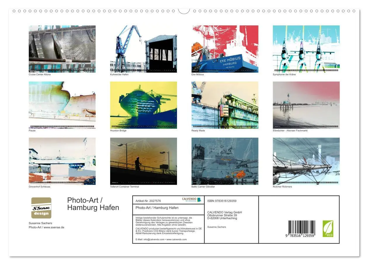 Bild: 9783516129359 | Photo-Art / Hamburg Hafen (hochwertiger Premium Wandkalender 2026...
