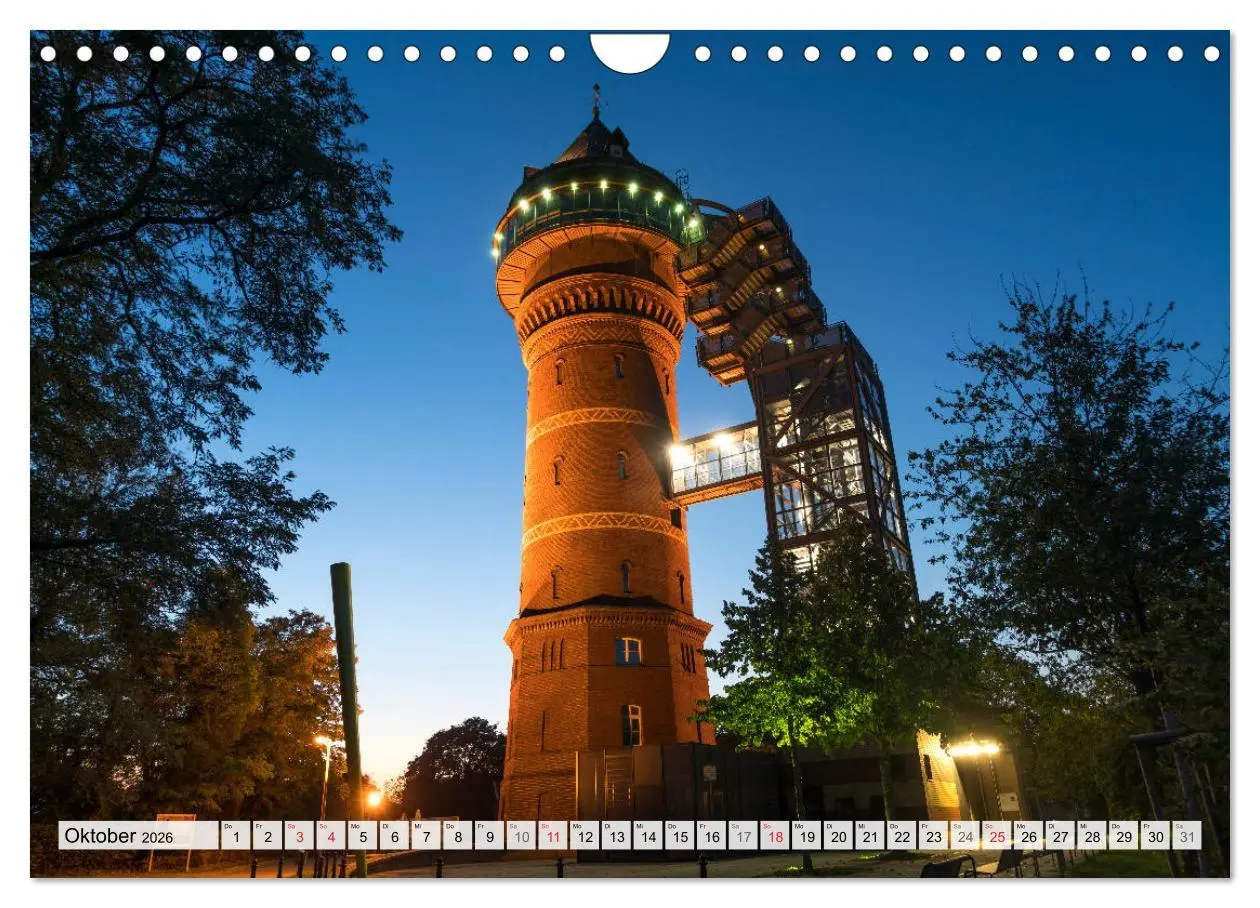 Bild: 9783457269459 | Das Ruhrgebiet bei Nacht (Wandkalender 2026 DIN A4 quer), CALVENDO...