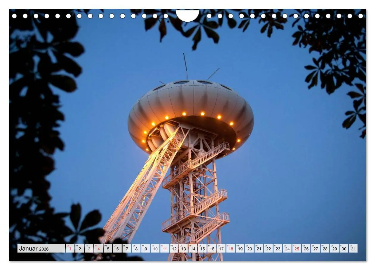 Bild: 9783457269459 | Das Ruhrgebiet bei Nacht (Wandkalender 2026 DIN A4 quer), CALVENDO...