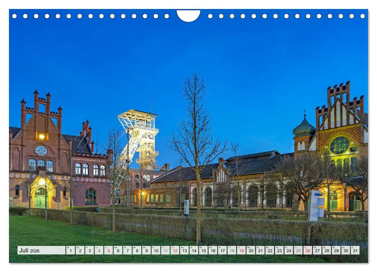Bild: 9783457269459 | Das Ruhrgebiet bei Nacht (Wandkalender 2026 DIN A4 quer), CALVENDO...
