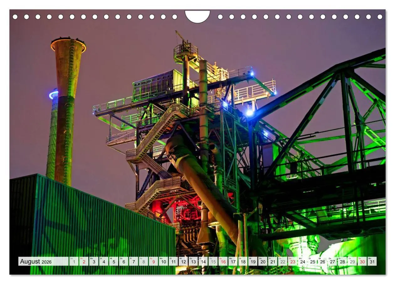 Bild: 9783457269459 | Das Ruhrgebiet bei Nacht (Wandkalender 2026 DIN A4 quer), CALVENDO...