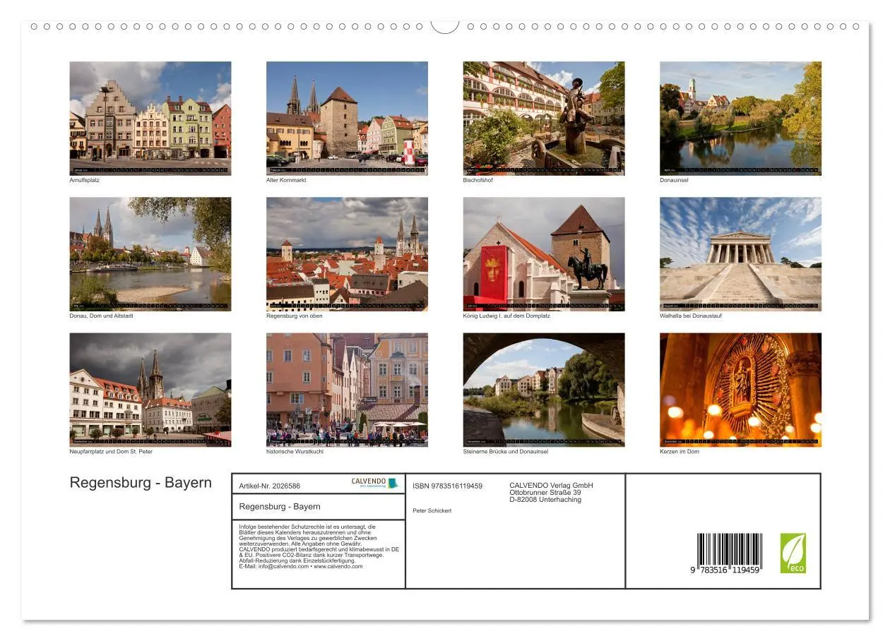 Bild: 9783516119459 | Regensburg - Bayern (hochwertiger Premium Wandkalender 2026 DIN A2...