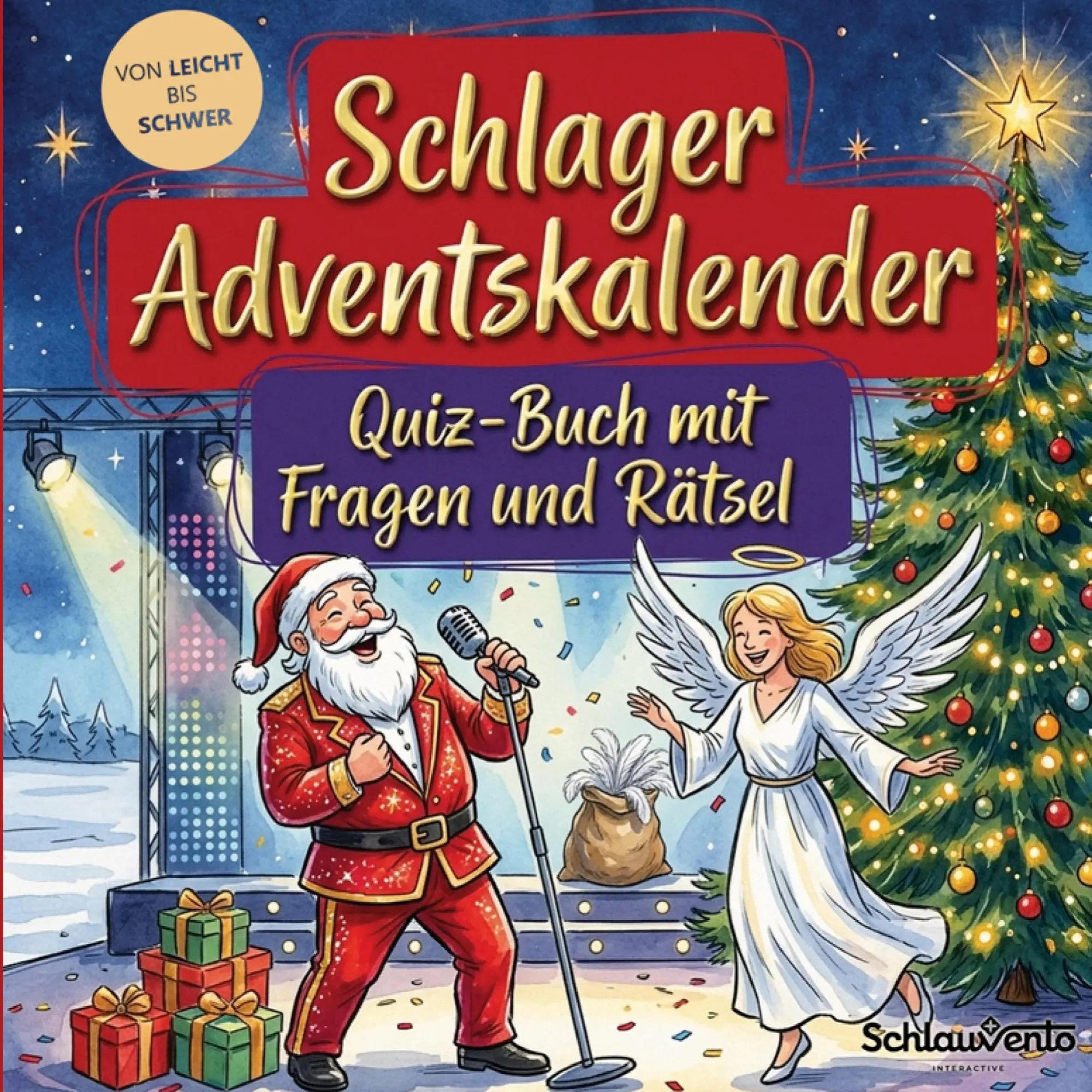 Cover: 9783693199459 | Schlager-Adventskalender: Quiz-Buch mit Fragen und Rätsel | Buch