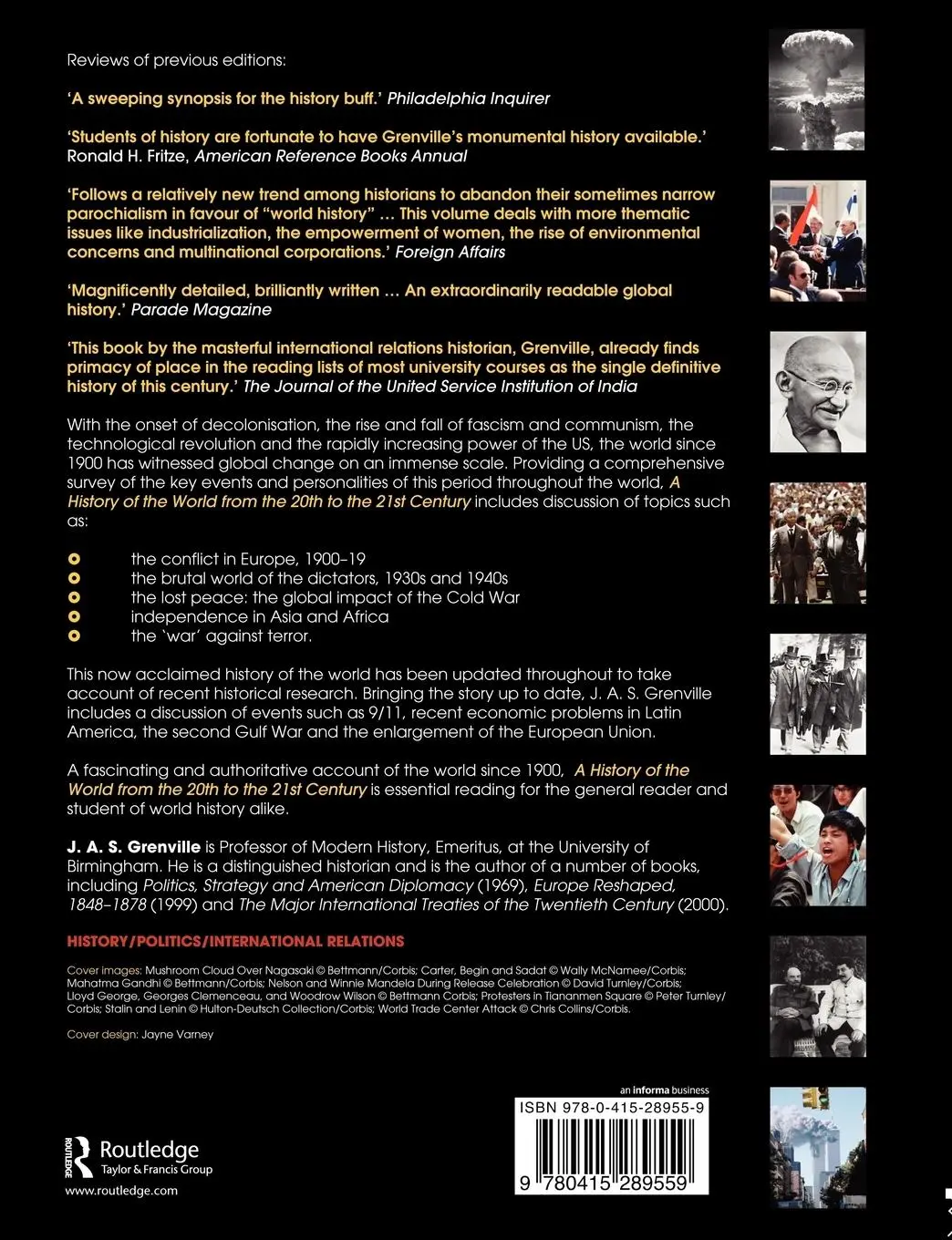 Rückseite: 9780415289559 | A History of the World | From the 20th to the 21st Century | Grenville