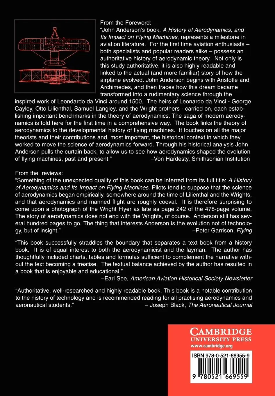Rückseite: 9780521669559 | A History of Aerodynamics | And Its Impact on Flying Machines | Buch