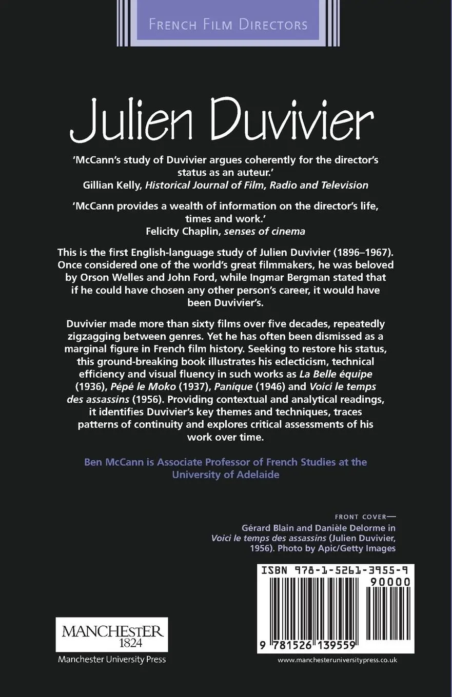 Rückseite: 9781526139559 | Julien Duvivier | Ben Mccann | Taschenbuch | Kartoniert / Broschiert