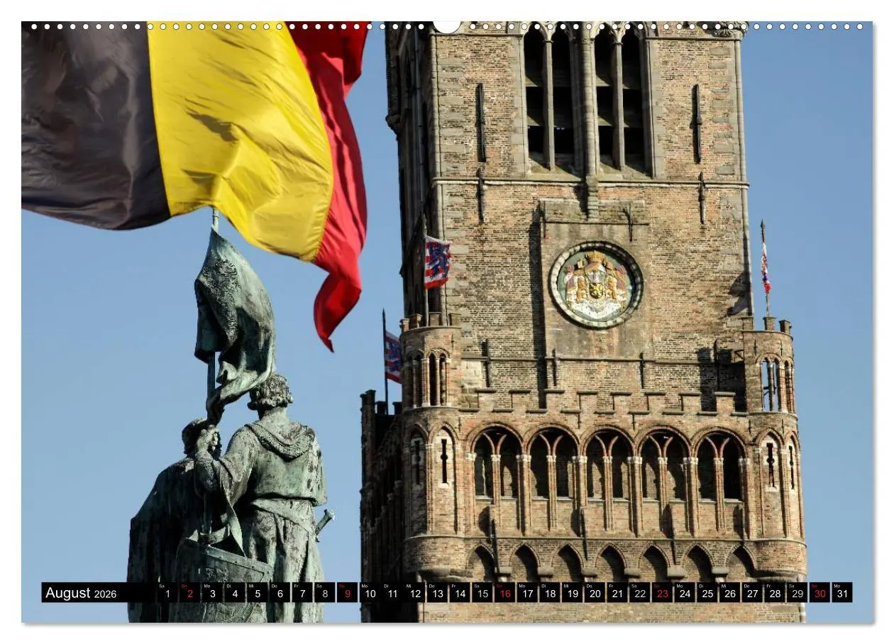Bild: 9783516109559 | Brügge - Belgien (hochwertiger Premium Wandkalender 2026 DIN A2...