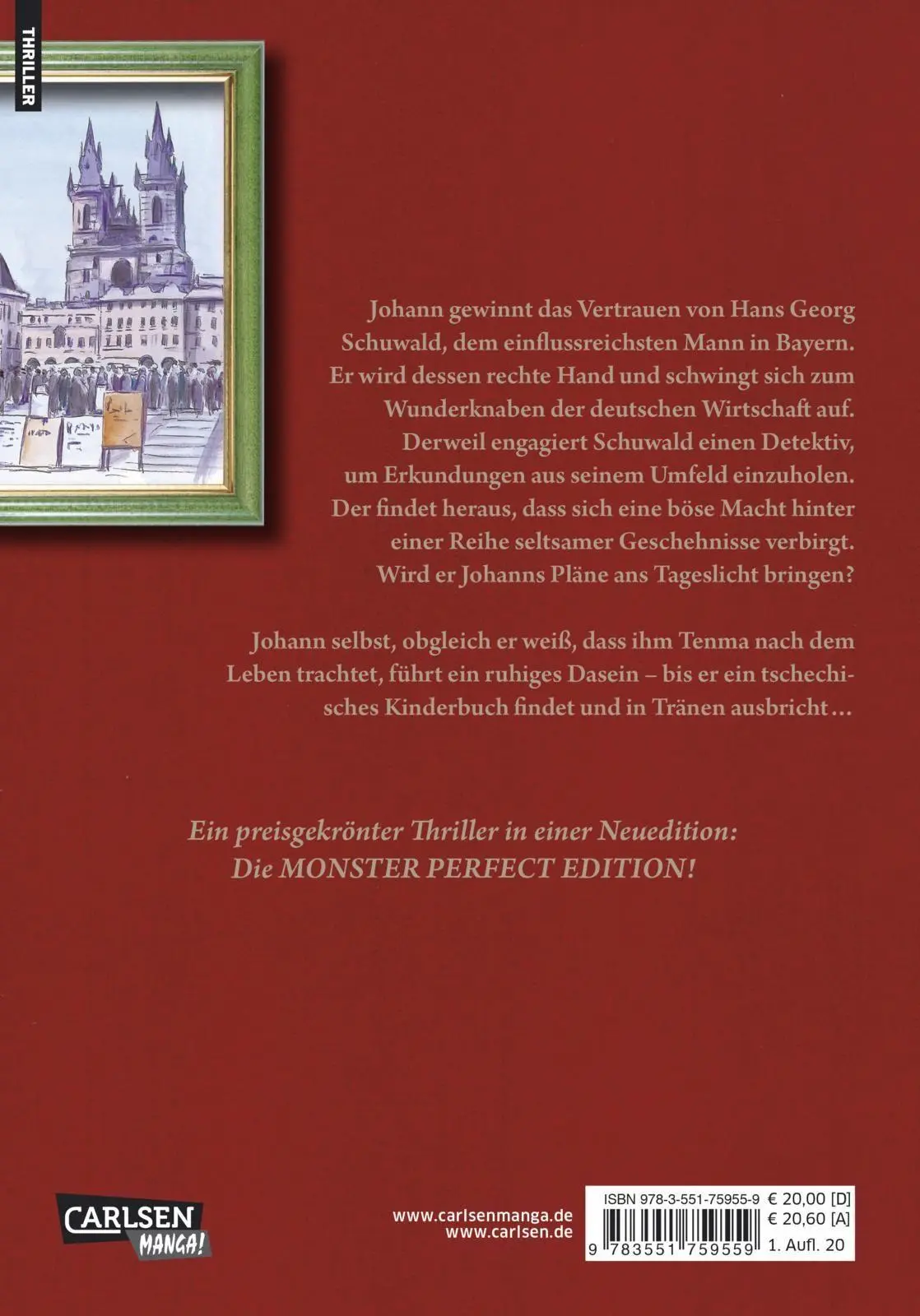 Rückseite: 9783551759559 | Monster Perfect Edition 4 | Naoki Urasawa | Taschenbuch | 416 S.