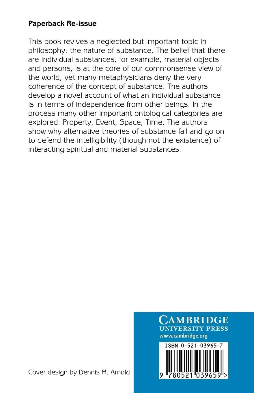 Rückseite: 9780521039659 | Substance Among Other Categories | Gary S. Rosenkrantz (u. a.) | Buch