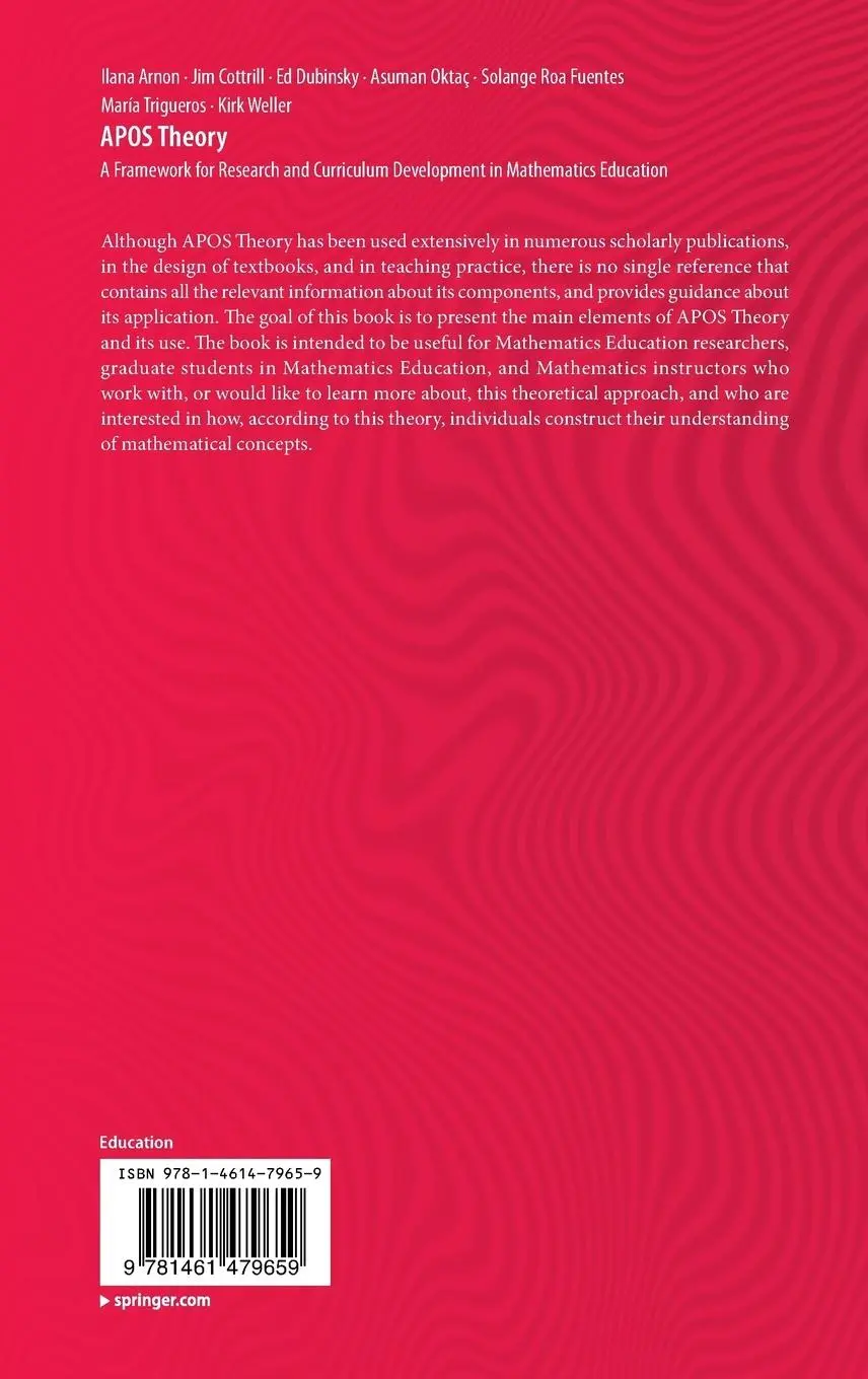 Rückseite: 9781461479659 | APOS Theory | Ilana Arnon (u. a.) | Buch | xi | Englisch | 2013