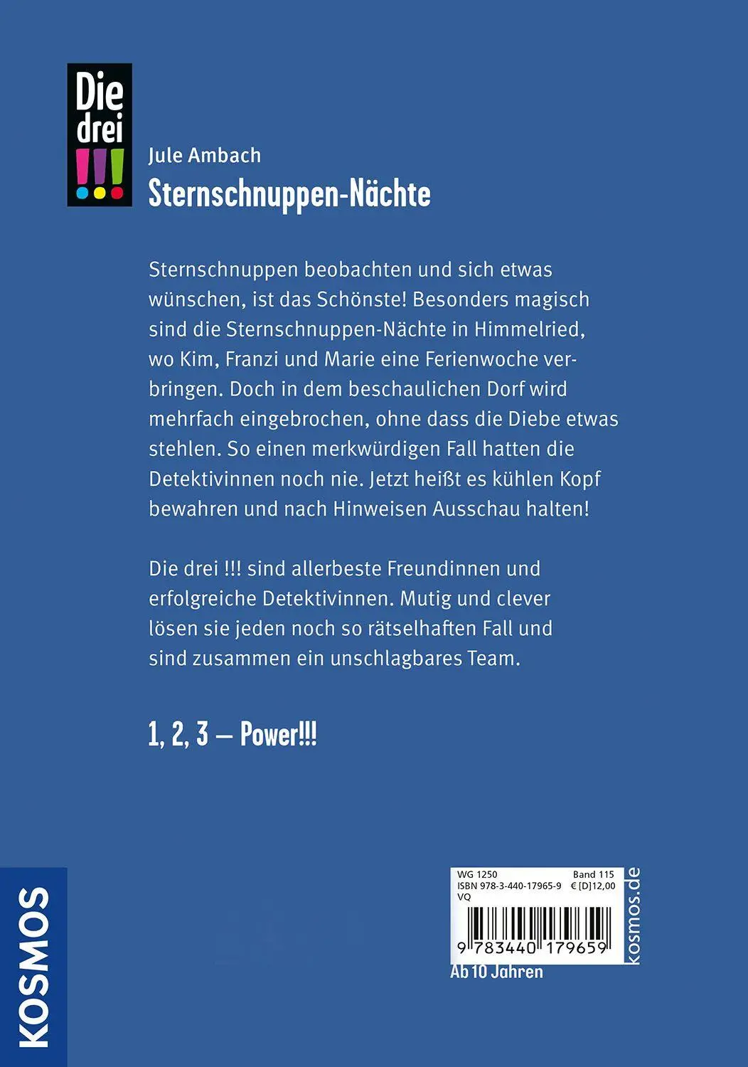 Bild: 9783440179659 | Die drei !!!, 115, Sternschnuppen-Nächte | Jule Ambach | Buch | 160 S.