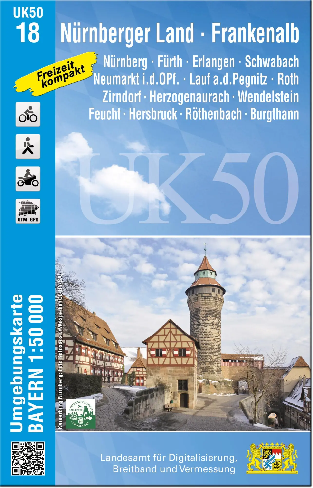 Cover: 9783899339659 | UK50-18 Nürnberger Land - Frankenalb | Digitalisierung | (Land-)Karte