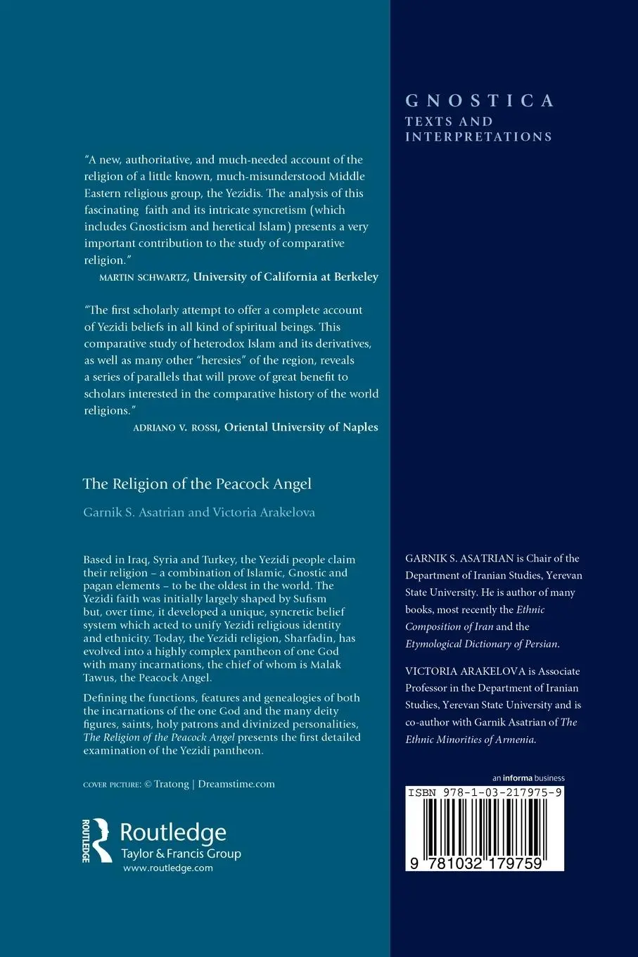 Rückseite: 9781032179759 | The Religion of the Peacock Angel | The Yezidis and Their Spirit World