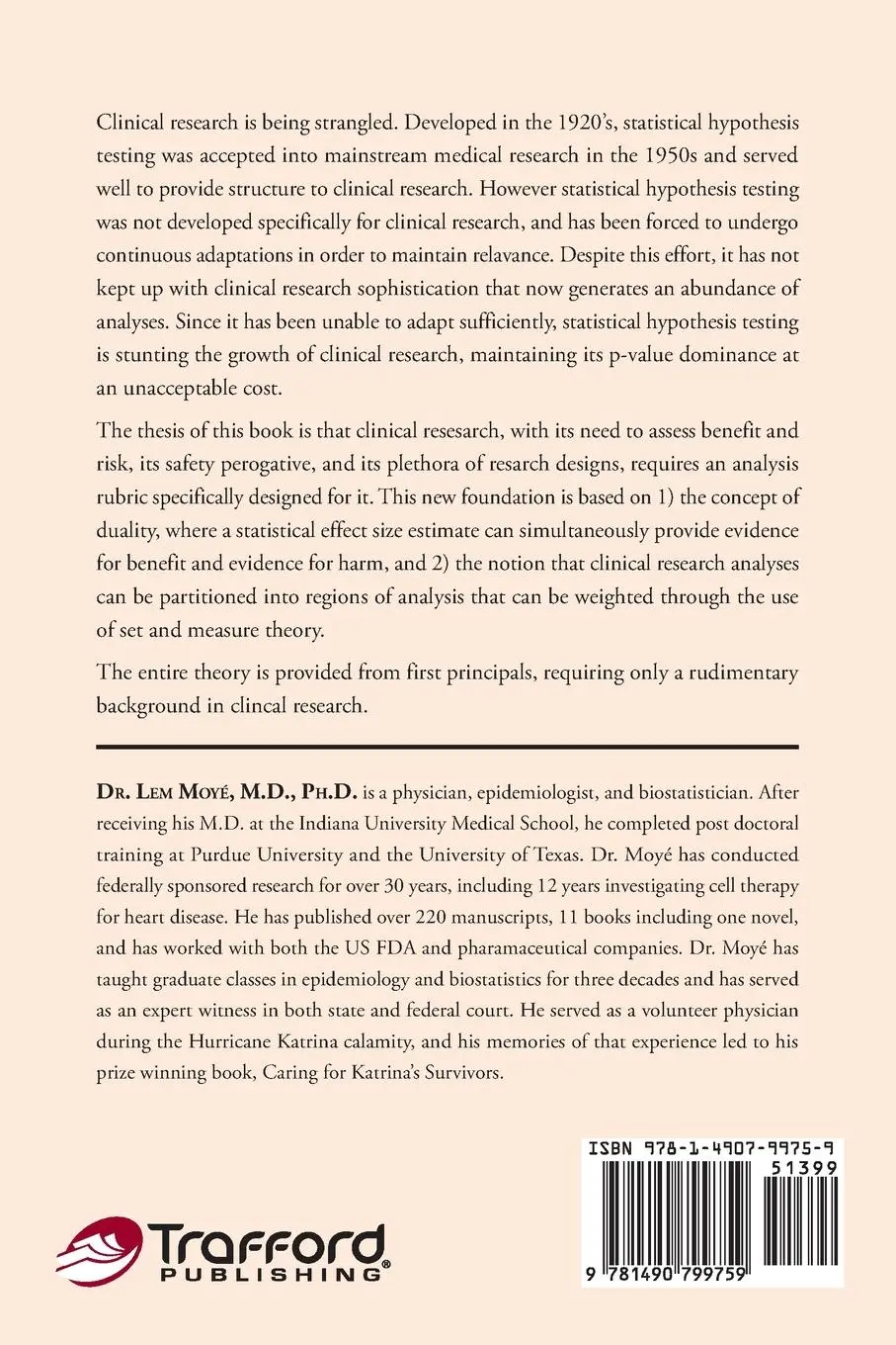 Rückseite: 9781490799759 | Weighing the Evidence | Lem Moyé | Taschenbuch | Englisch | 2020