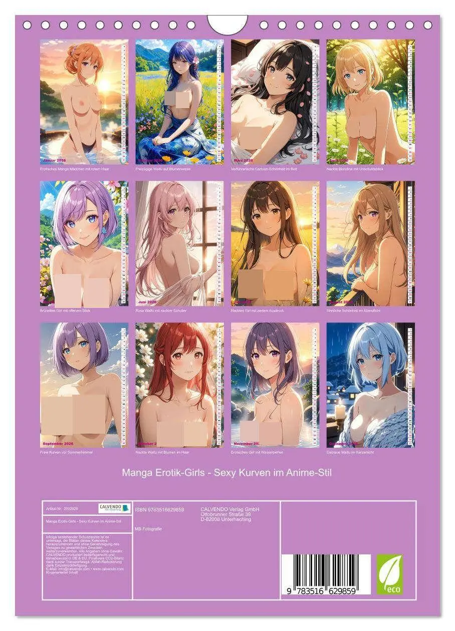 Bild: 9783516629859 | Manga Erotik-Girls - Sexy Kurven im Anime-Stil (Wandkalender 2026...