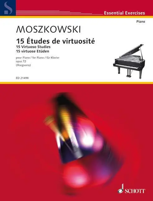 Cover: 9790001189859 | 15 virtuose Etüden | op. 72. Klavier. | Philipp Marguerre | Buch