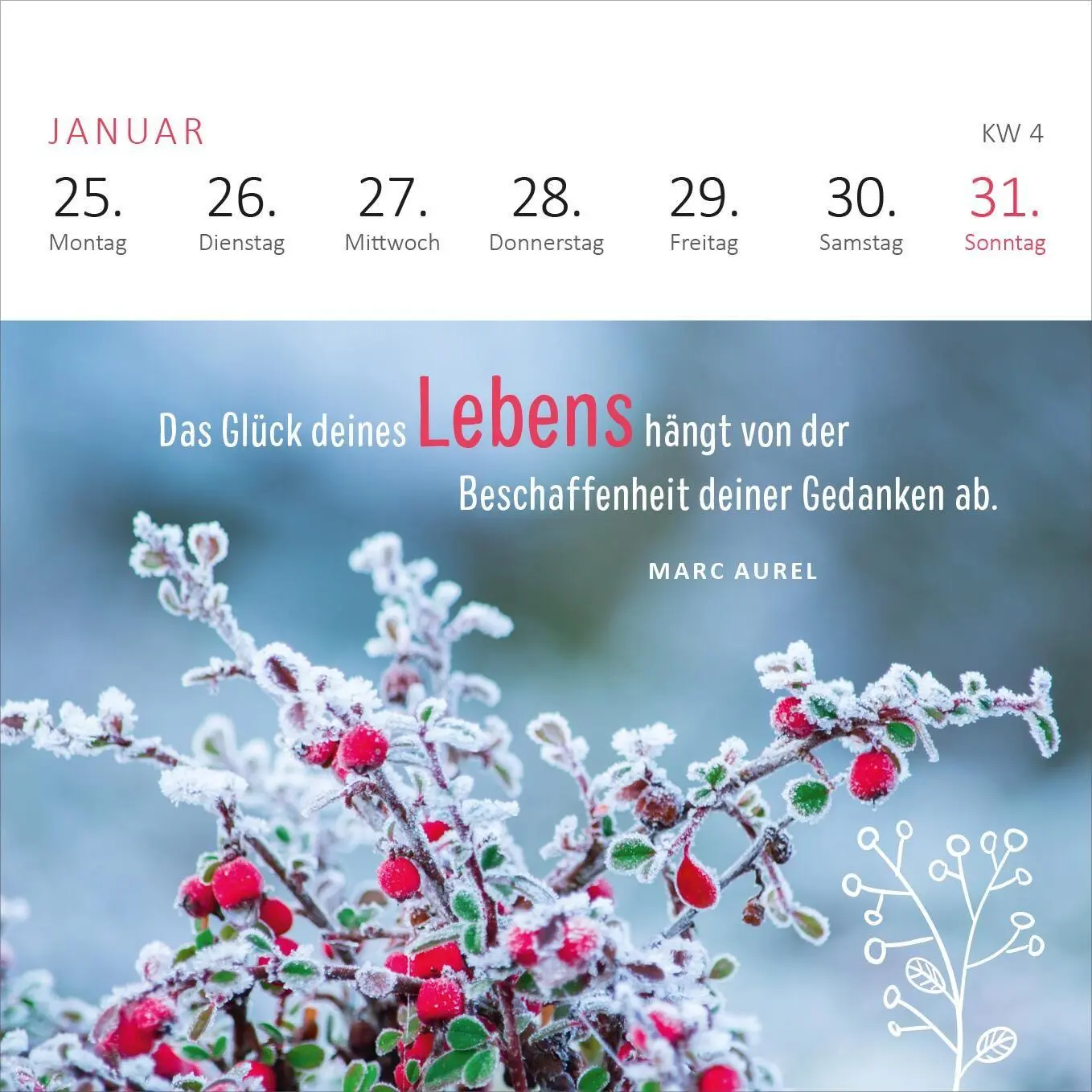 Bild: 4014489139959 | Mini-Wochenkalender Ein Jahr voll Glück 2027 | Kalender | 108 S.
