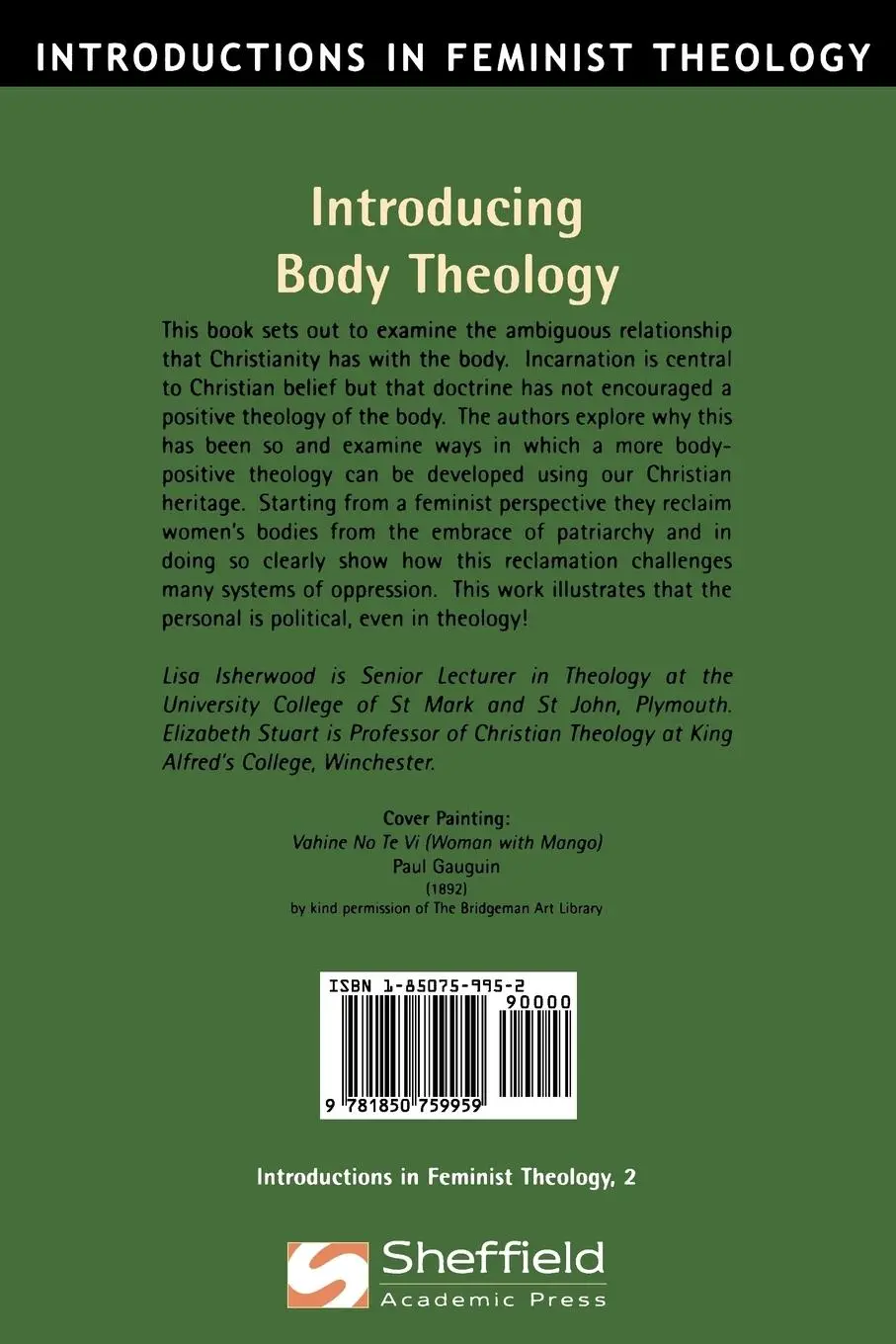 Rückseite: 9781850759959 | Introducing Body Theology | Elizabeth Stuart (u. a.) | Taschenbuch