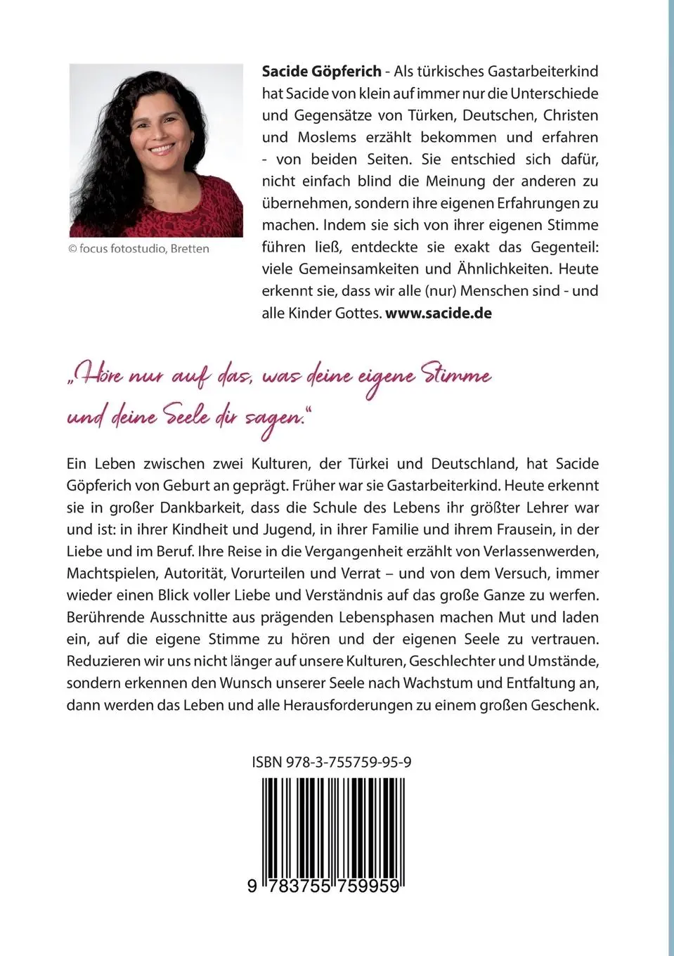 Rückseite: 9783755759959 | Die Schule des Lebens | Ein Geschenk des Himmels | Sacide Göpferich