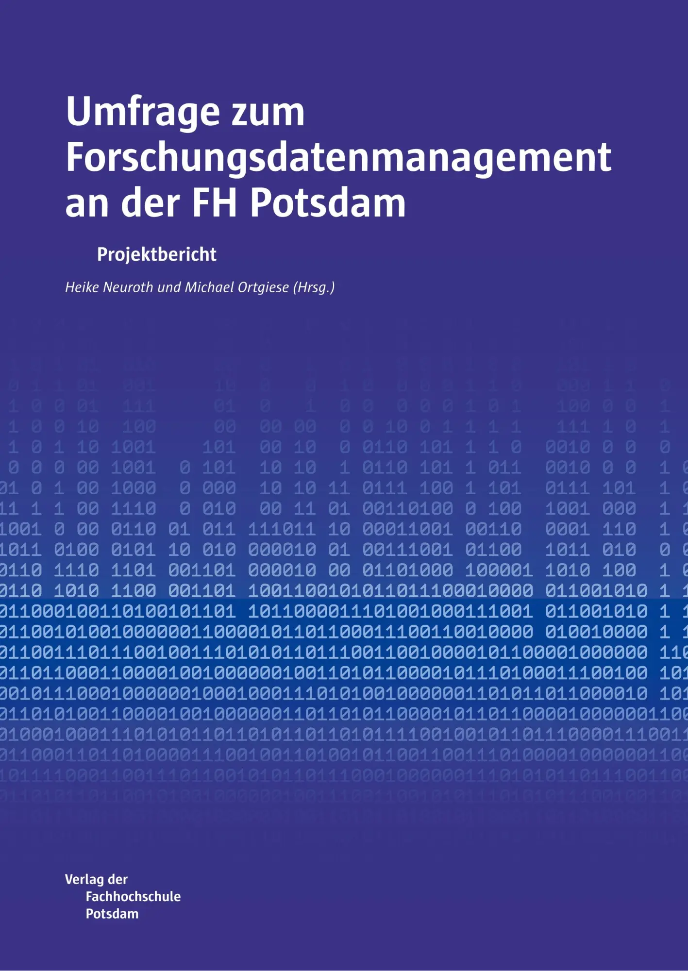 Cover: 9783934329959 | Umfrage zum Forschungsdatenmanagement an der FH Potsdam | Neuroth