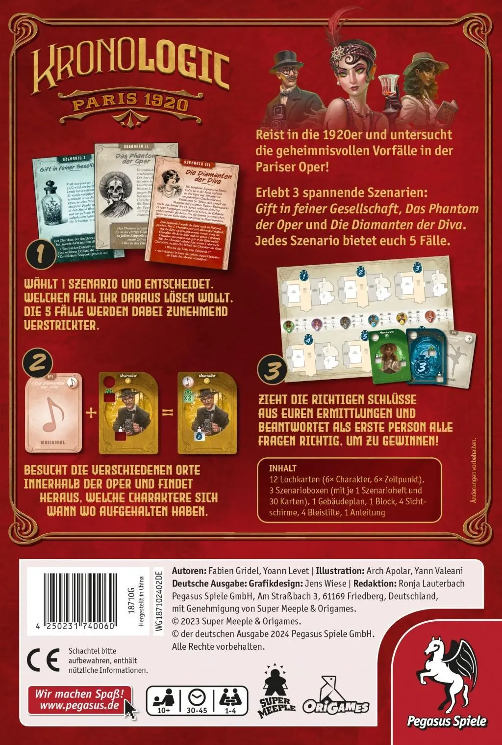Bild: 4250231740060 | Kronologic - Paris 1920 | Fabien Gridel | Spiel | 18710G | Deutsch
