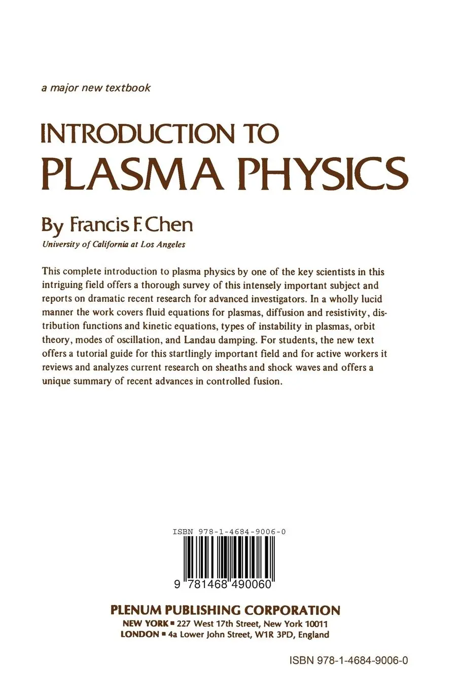 Rückseite: 9781468490060 | ELF and VLF Electromagnetic Field Effects | Michael Persinger | Buch