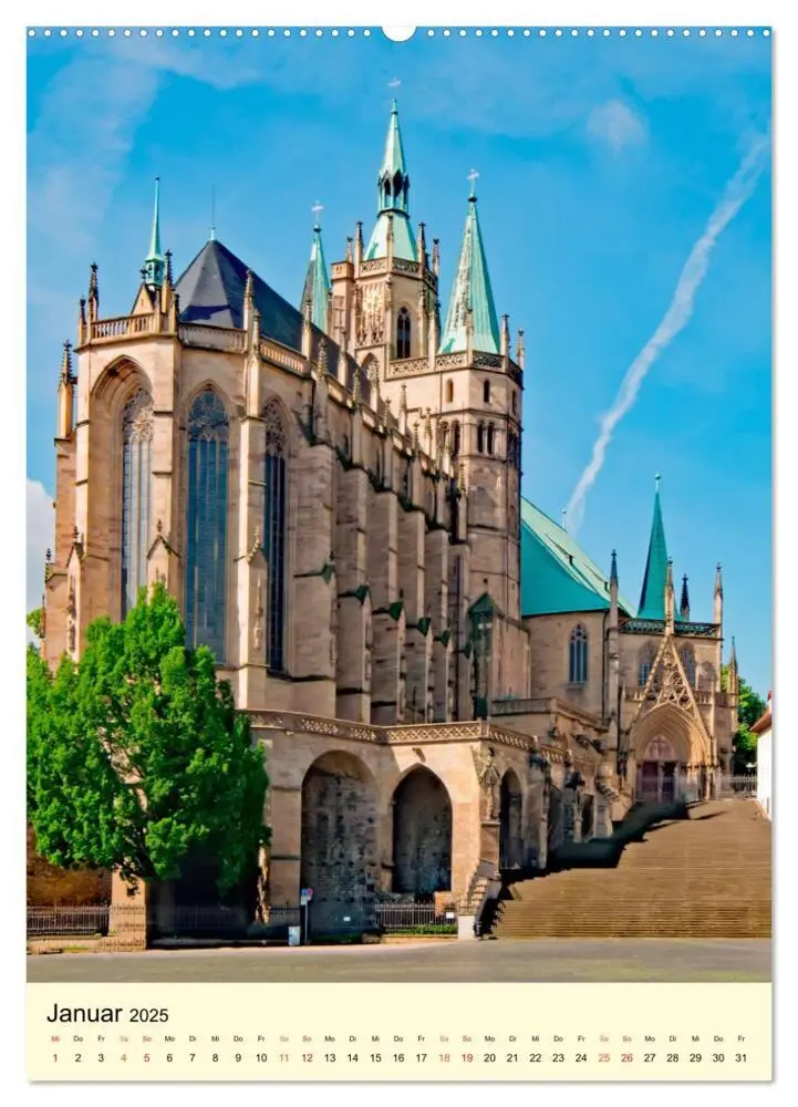 Bild: 9783435900060 | Geliebtes Erfurt (Wandkalender 2025 DIN A2 hoch), CALVENDO...
