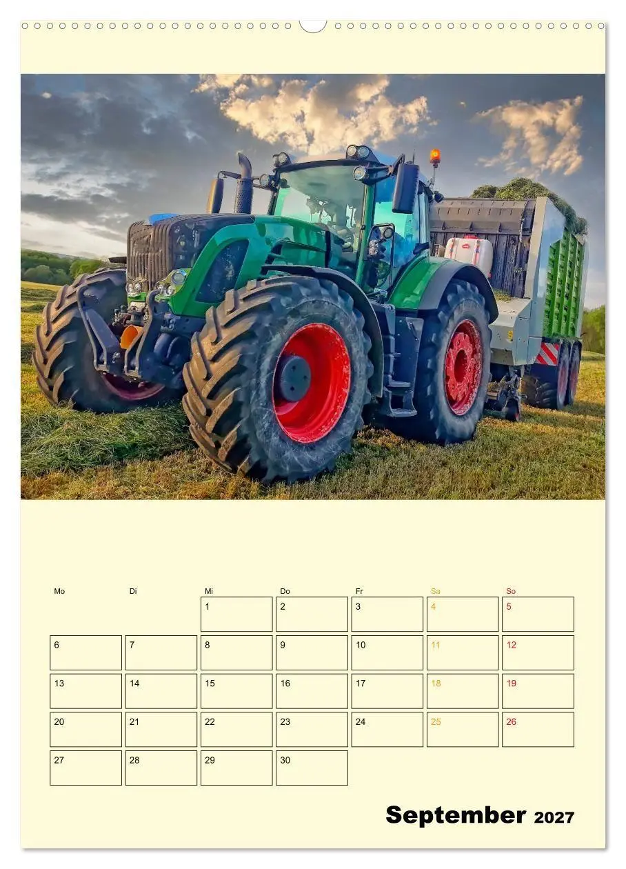 Bild: 9783569410060 | Traktor Giganten (Wandkalender 2027 DIN A2 hoch), CALVENDO...