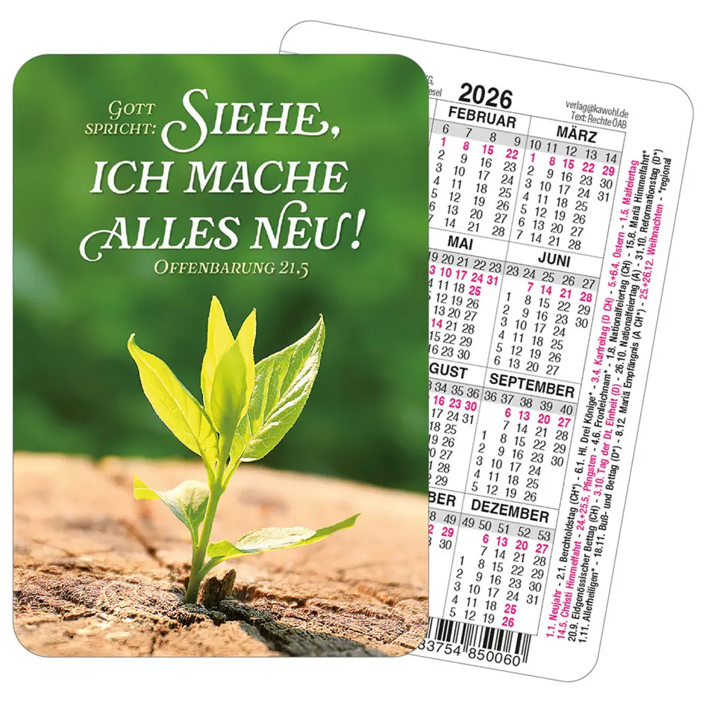 Cover: 9783754850060 | Spielkartenkalender 2026 | Jahreslosung 2026 | Kalender | Deutsch