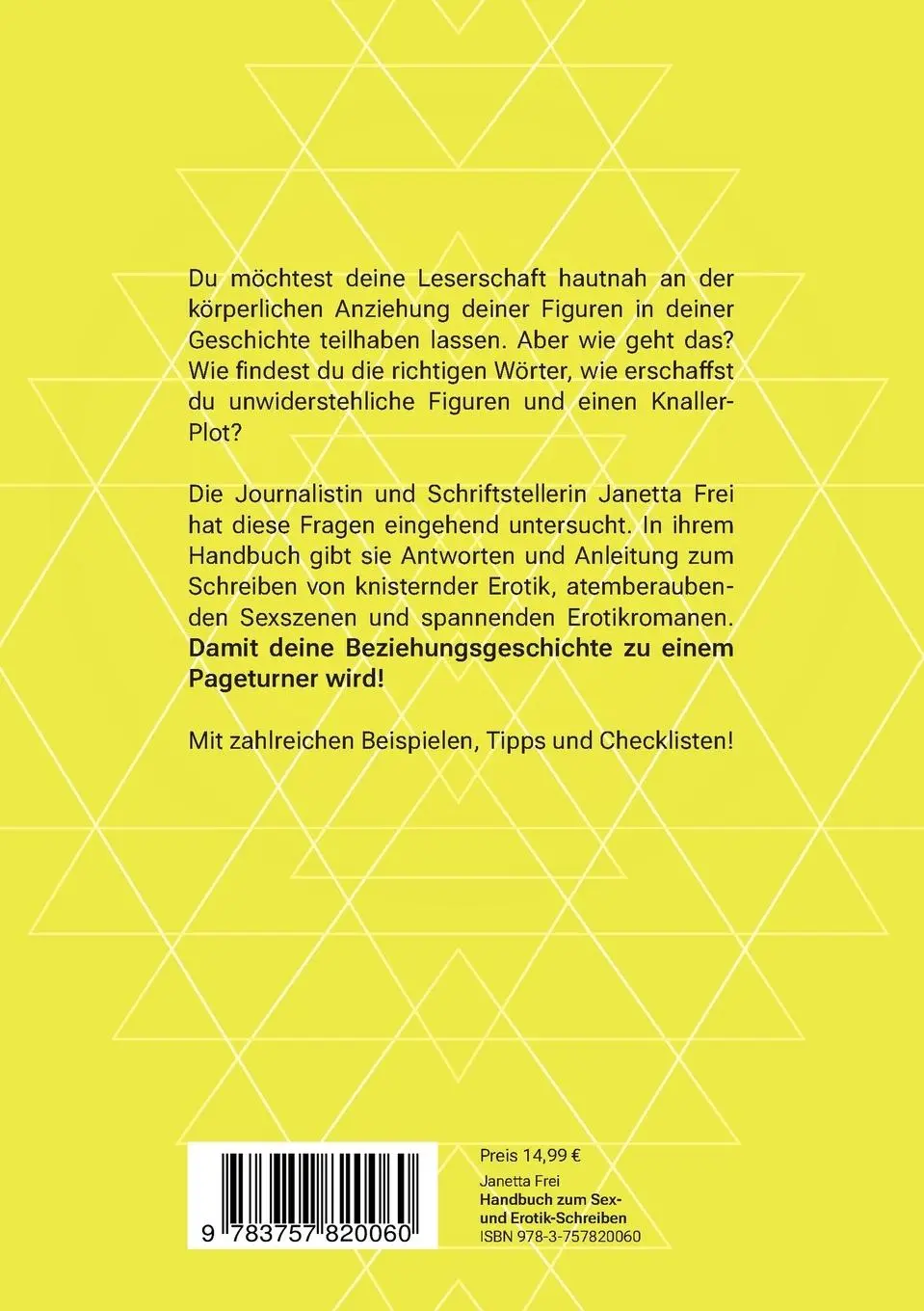 Rückseite: 9783757820060 | Handbuch zum Sex- und Erotik-Schreiben | Janetta Frei | Taschenbuch