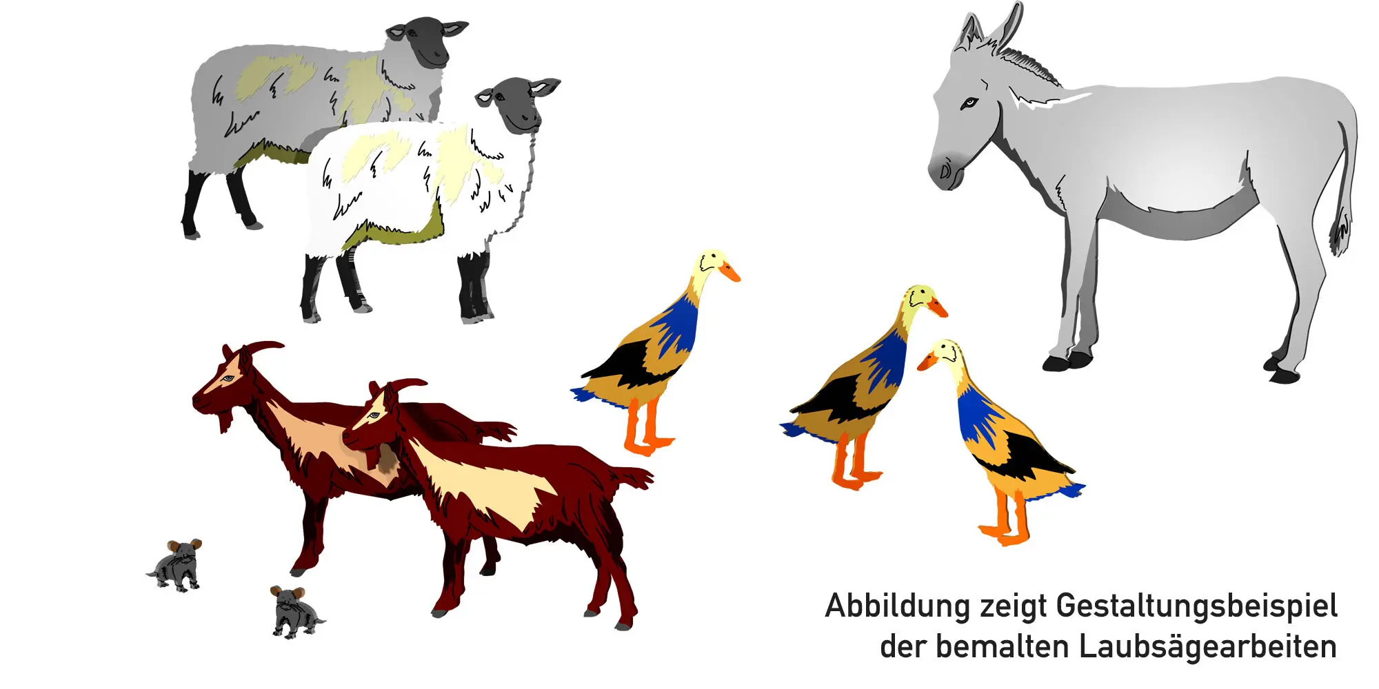 Bild: 4251241150160 | Laubsägevorlage Bauernhof-Tiere. .2. .2 | Deutsch | 2019