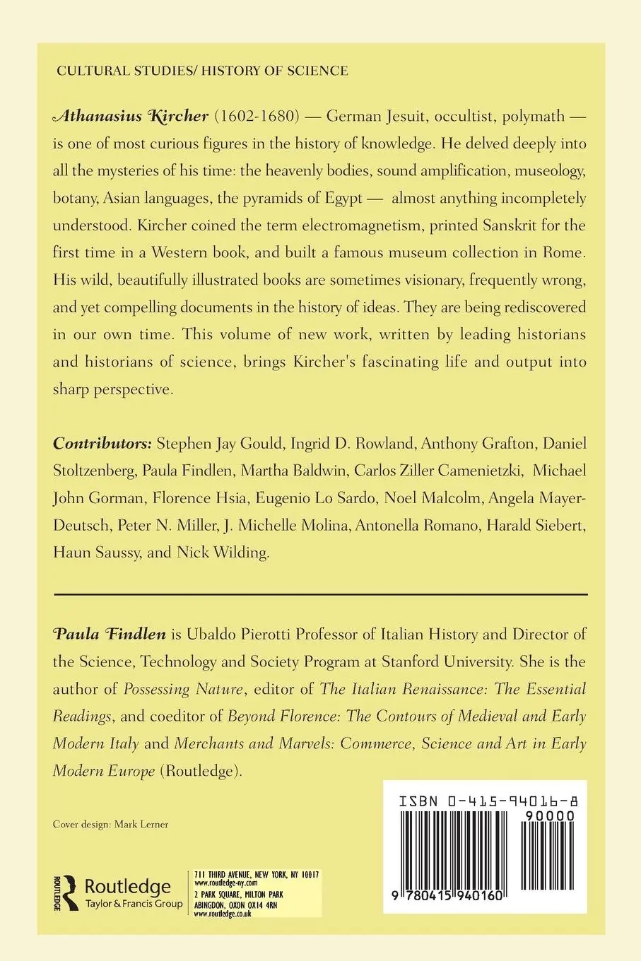 Rückseite: 9780415940160 | Athanasius Kircher | The Last Man Who Knew Everything | Paula Findlen