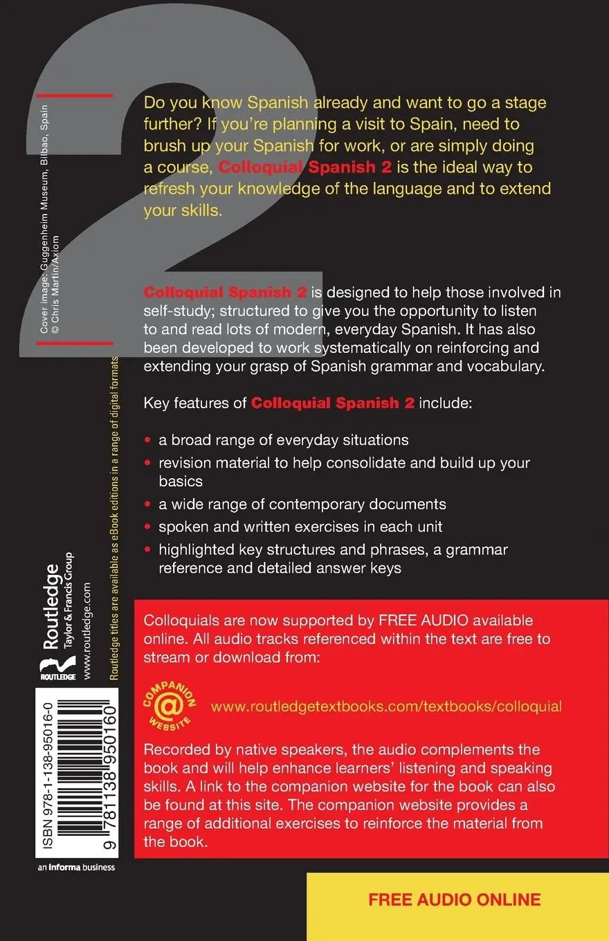 Rückseite: 9781138950160 | Colloquial Spanish 2 | The Next Step in Language Learning | Alday