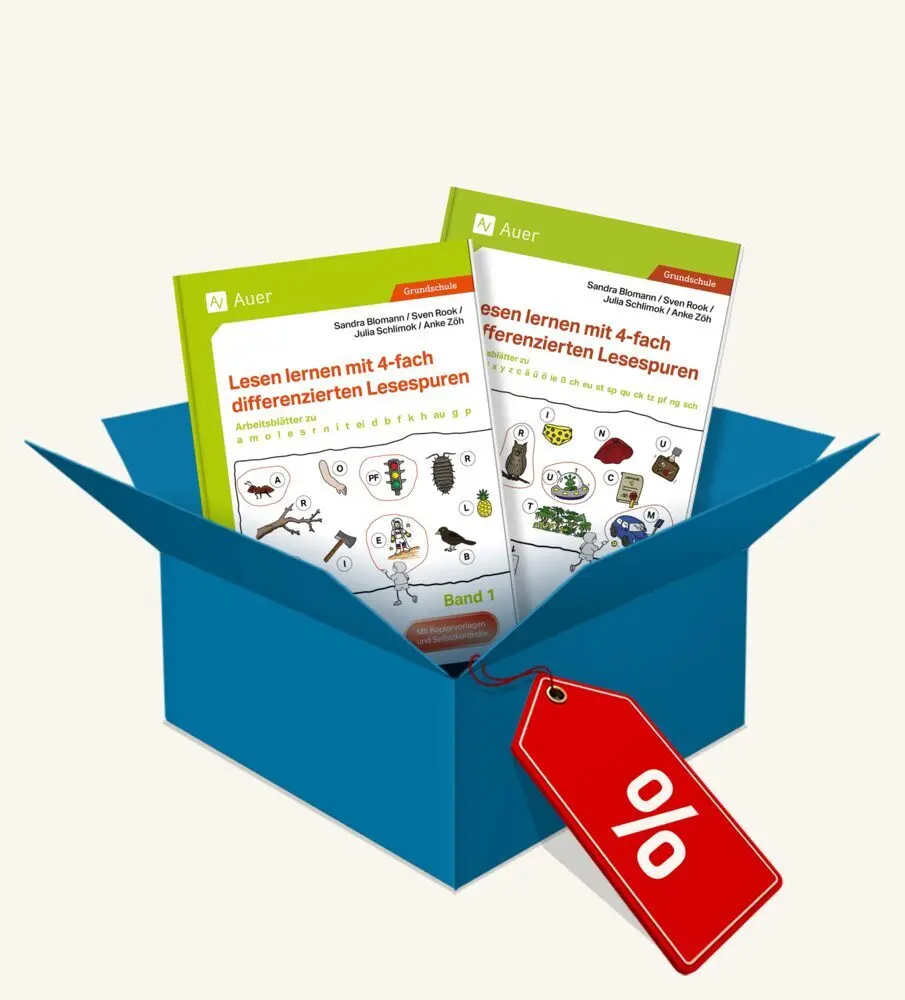 Cover: 9783403690160 | Paket: Lesen lernen mit 4-fach differenzierten Lesespuren | Broschüre