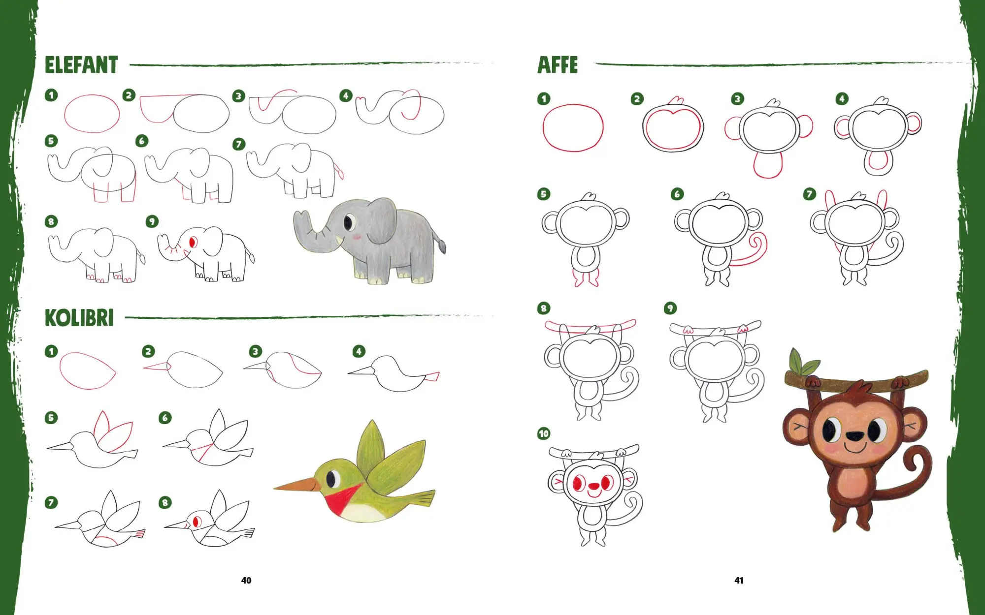 Bild: 9783745930160 | Tiere zeichnen für Kids - Über 100 kunterbunte Lieblingstiere mit...