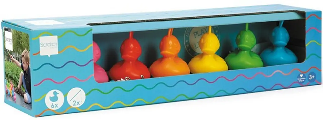 Cover: 5414561820260 | Angelspiel Enten bunt (Kinderspiel) | Spiel | 6 Enten | 276182026