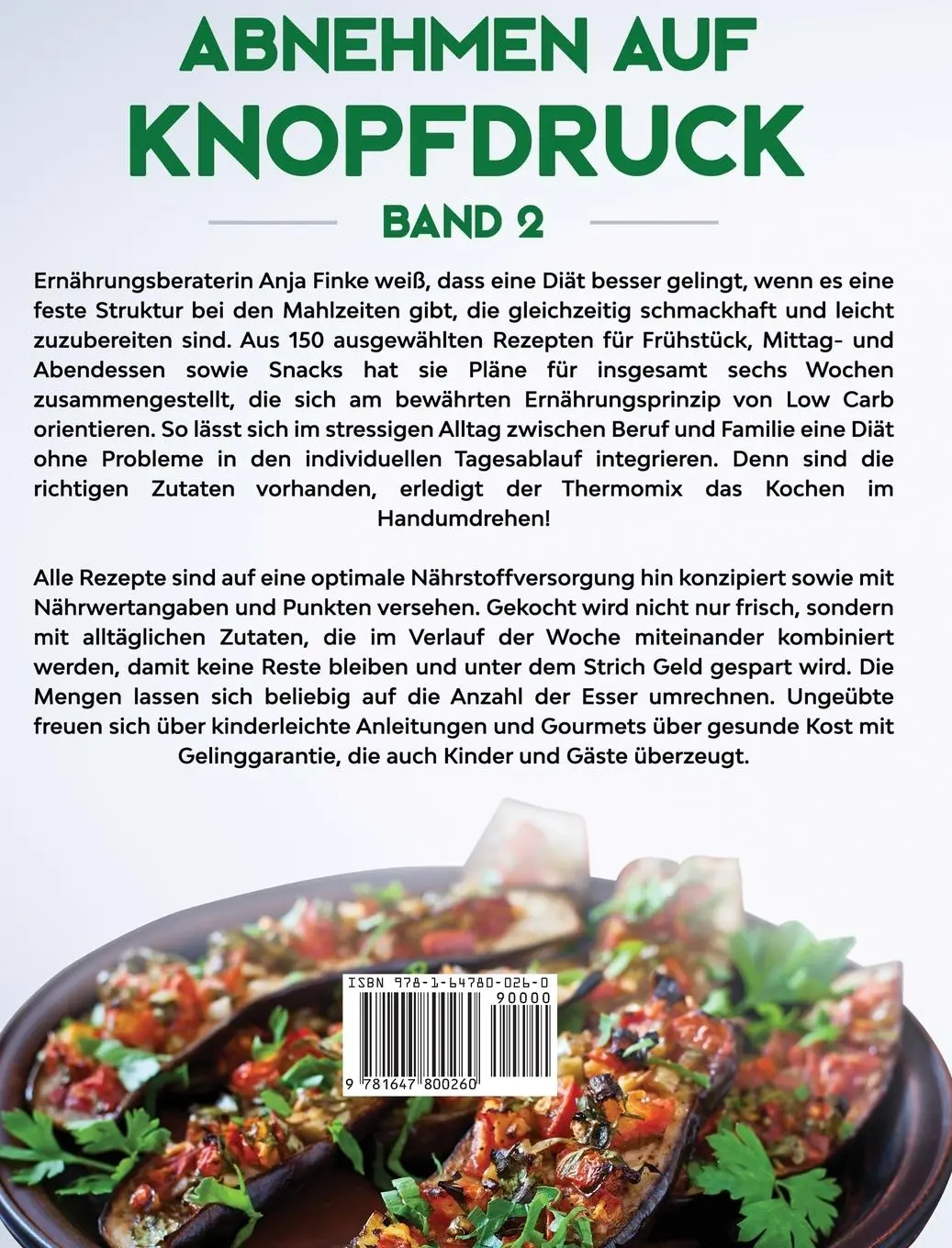 Rückseite: 9781647800260 | Abnehmen auf Knopfdruck Band 2 | Anja Finke | Buch | 2020 | Insios