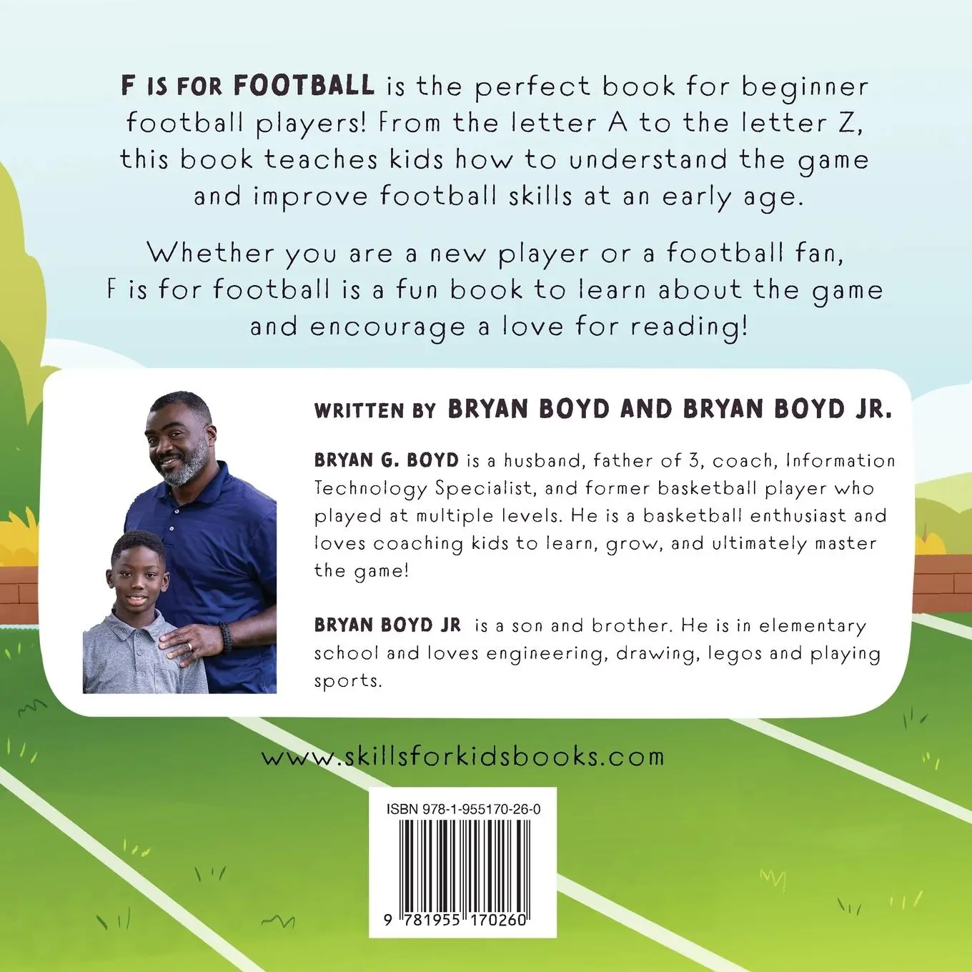 Rückseite: 9781955170260 | F is for Football | The Basics of Football for Beginners | Taschenbuch