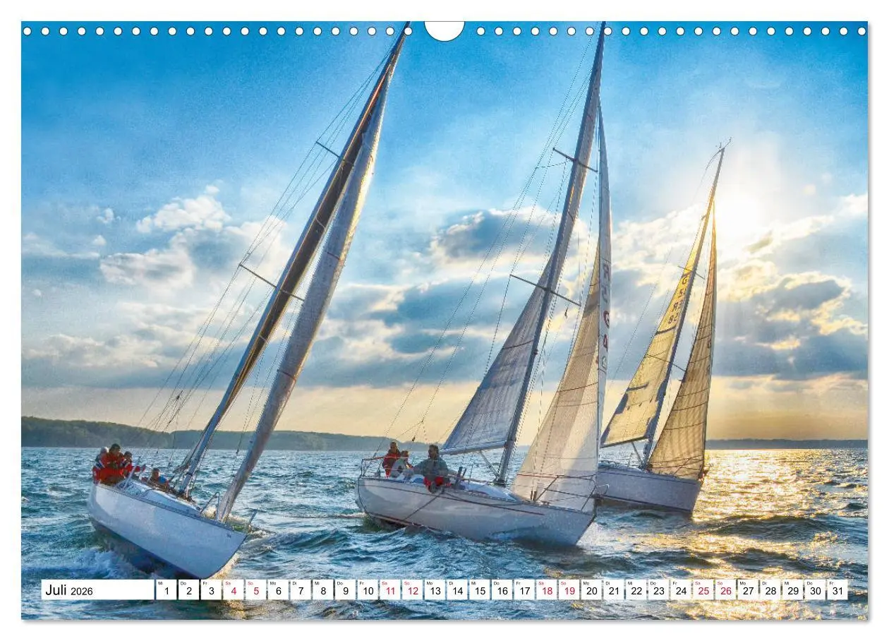 Bild: 9783457830260 | Leidenschaft Segeln (Wandkalender 2026 DIN A3 quer), CALVENDO...
