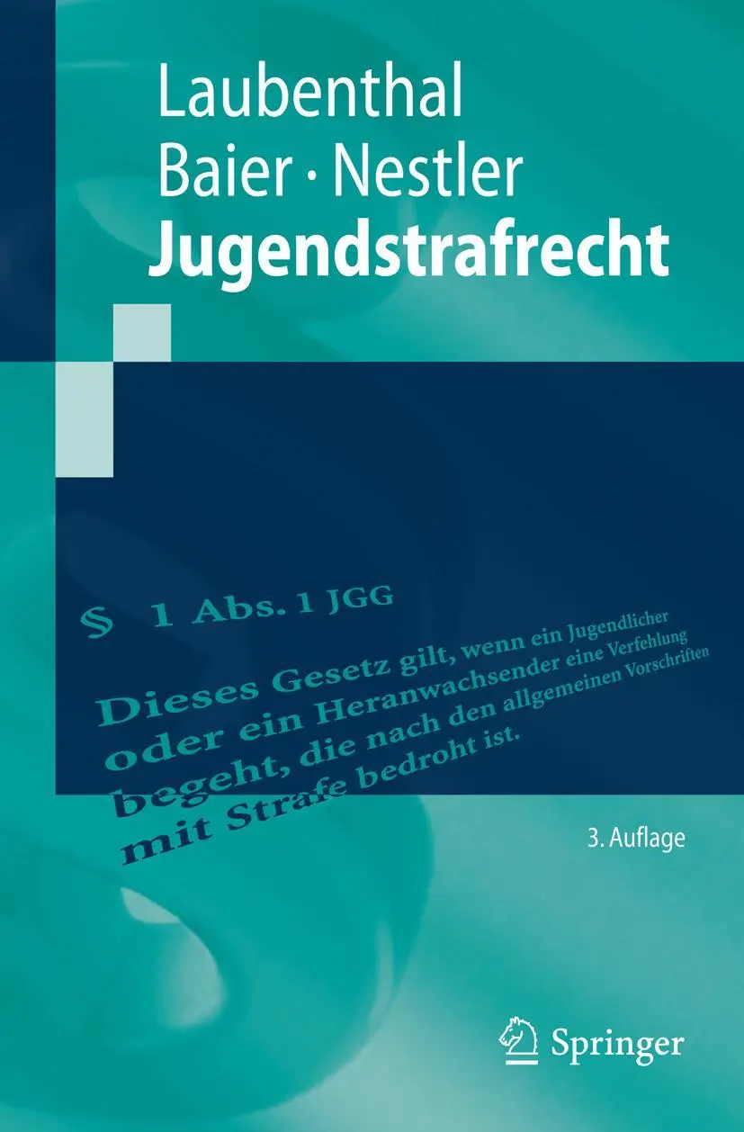 Cover: 9783662450260 | Jugendstrafrecht | Klaus Laubenthal (u. a.) | Taschenbuch | Paperback