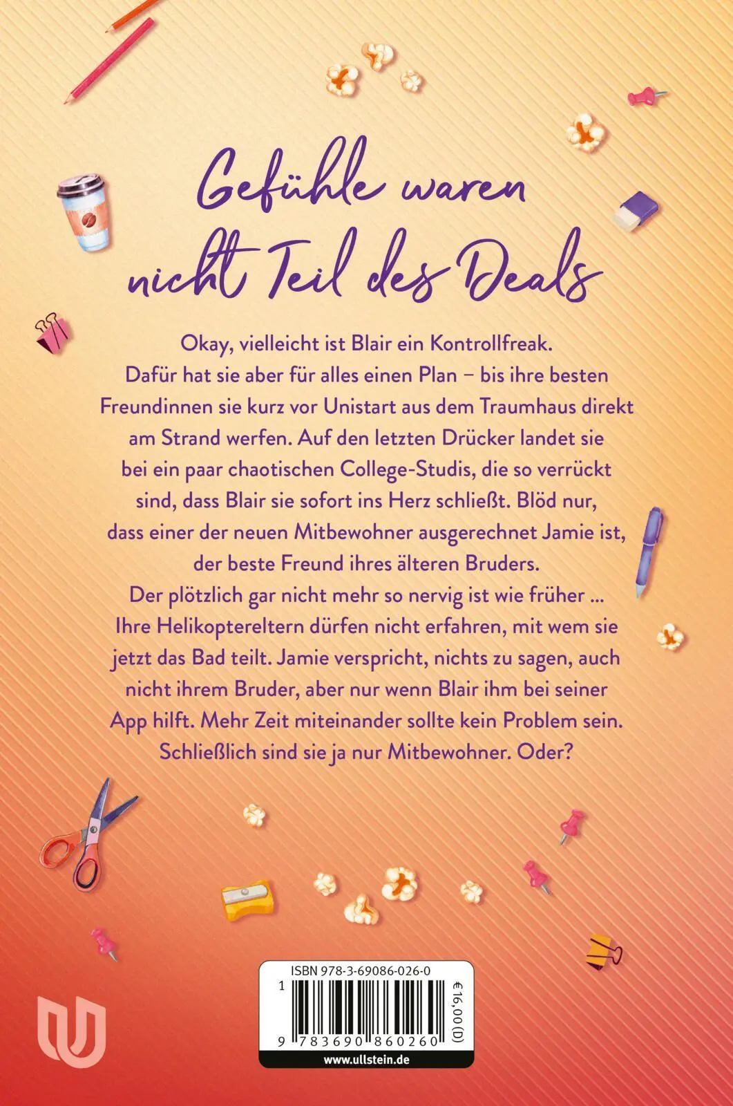 Rückseite: 9783690860260 | The Roommate Arrangement | Roman | Samantha Markum | Taschenbuch