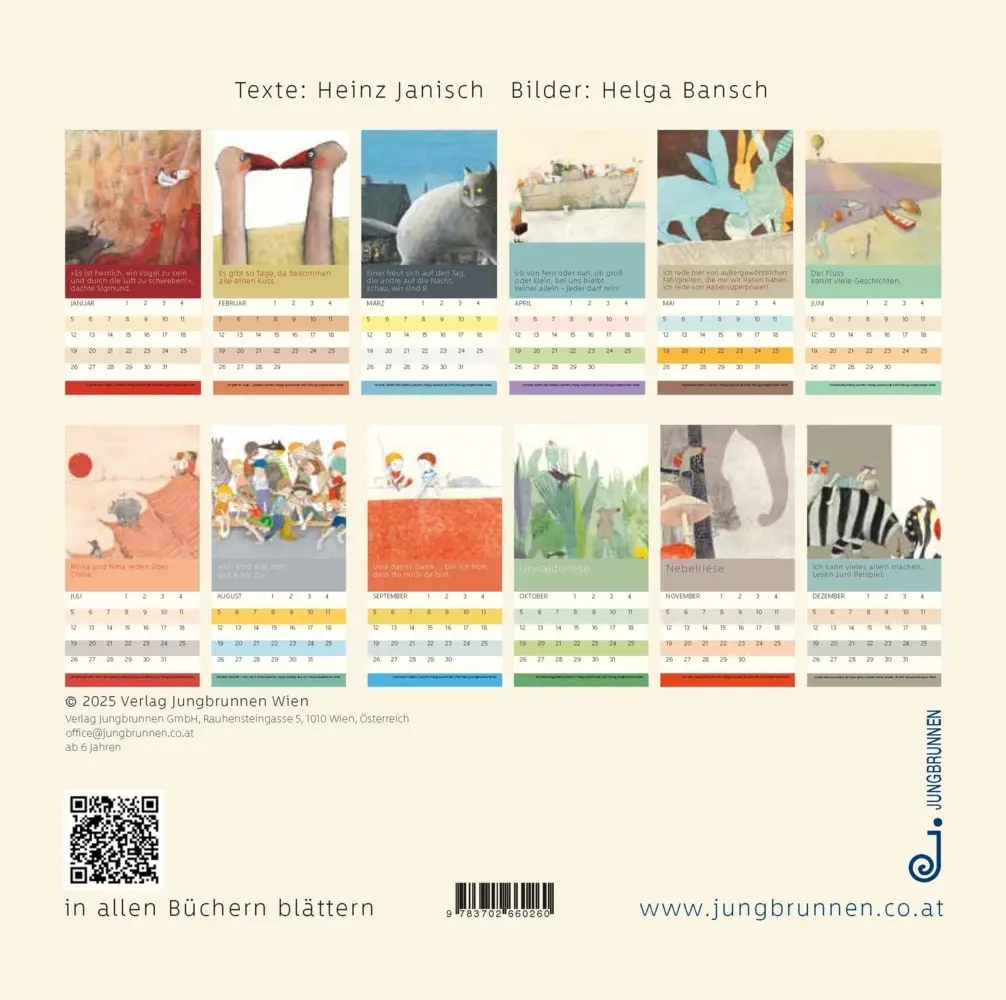 Bild: 9783702660260 | Geburtstagskalender | Kalender | 26 S. | Deutsch | Jungbrunnen-Verlag