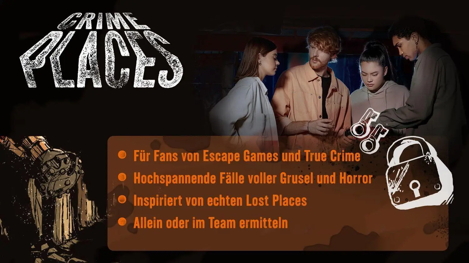 Bild: 4255882500360 | Crime Places. Verschüttet | Joel Müseler (u. a.) | Spiel | 72 S.