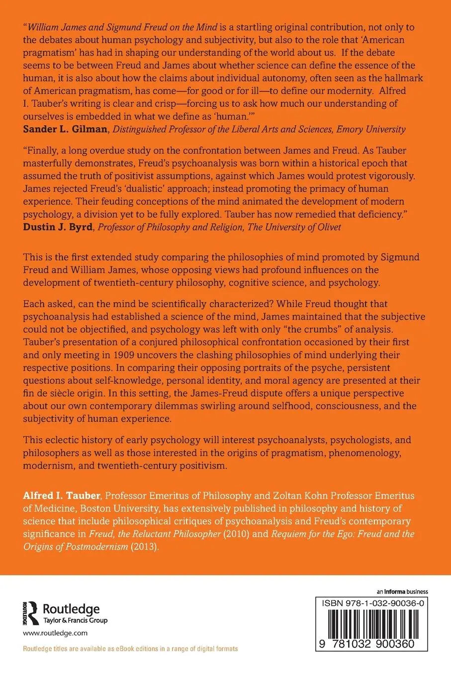 Rückseite: 9781032900360 | William James and Sigmund Freud on the Mind | Saving Subjectivity