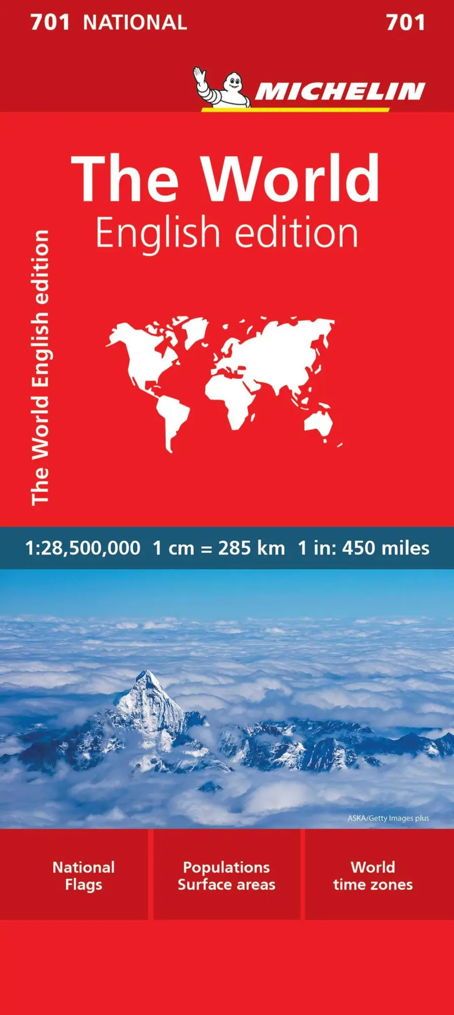 Cover: 9782067170360 | The World - Michelin National Map 701 | Map | Michelin | (Land-)Karte