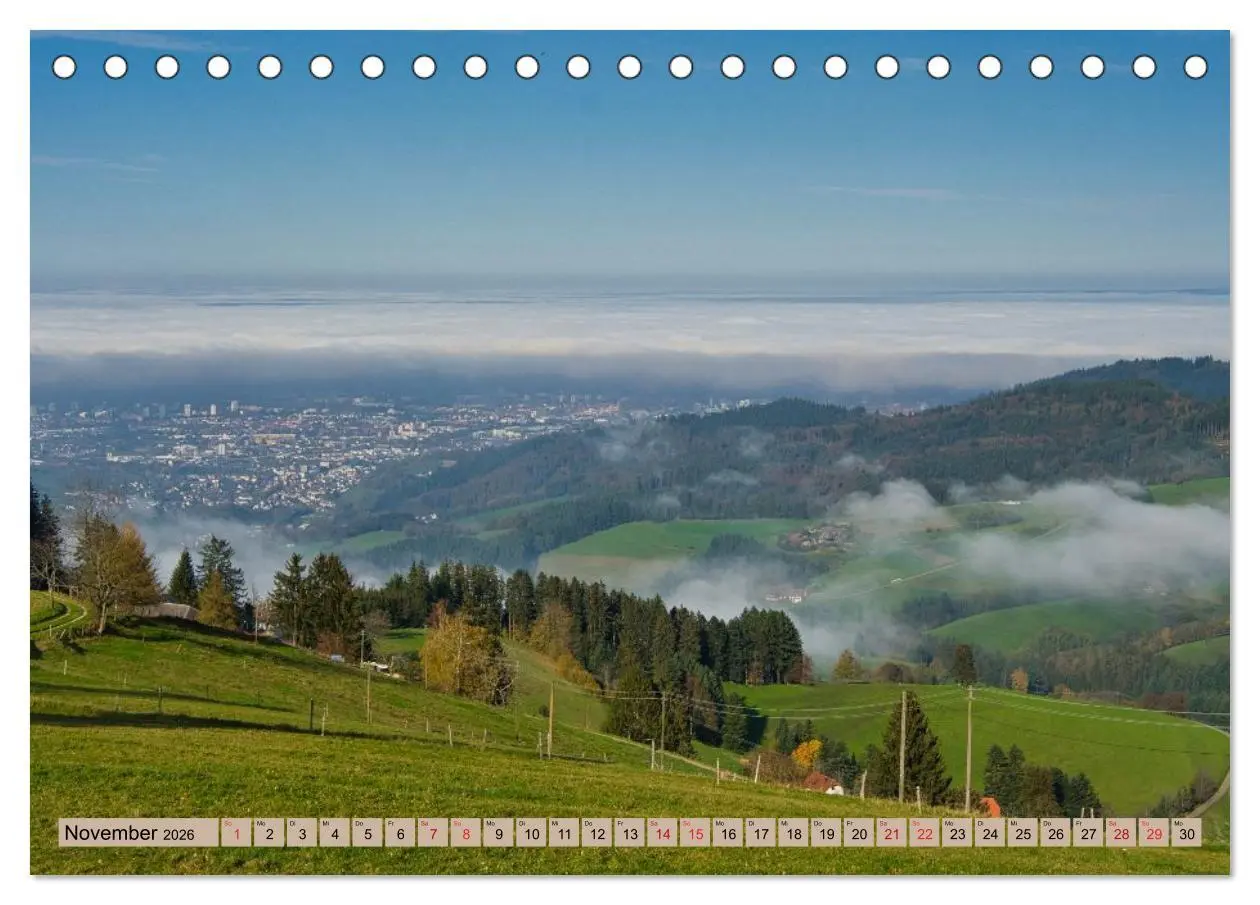 Bild: 9783457750360 | Freiburg Regio (Tischkalender 2026 DIN A5 quer), CALVENDO...