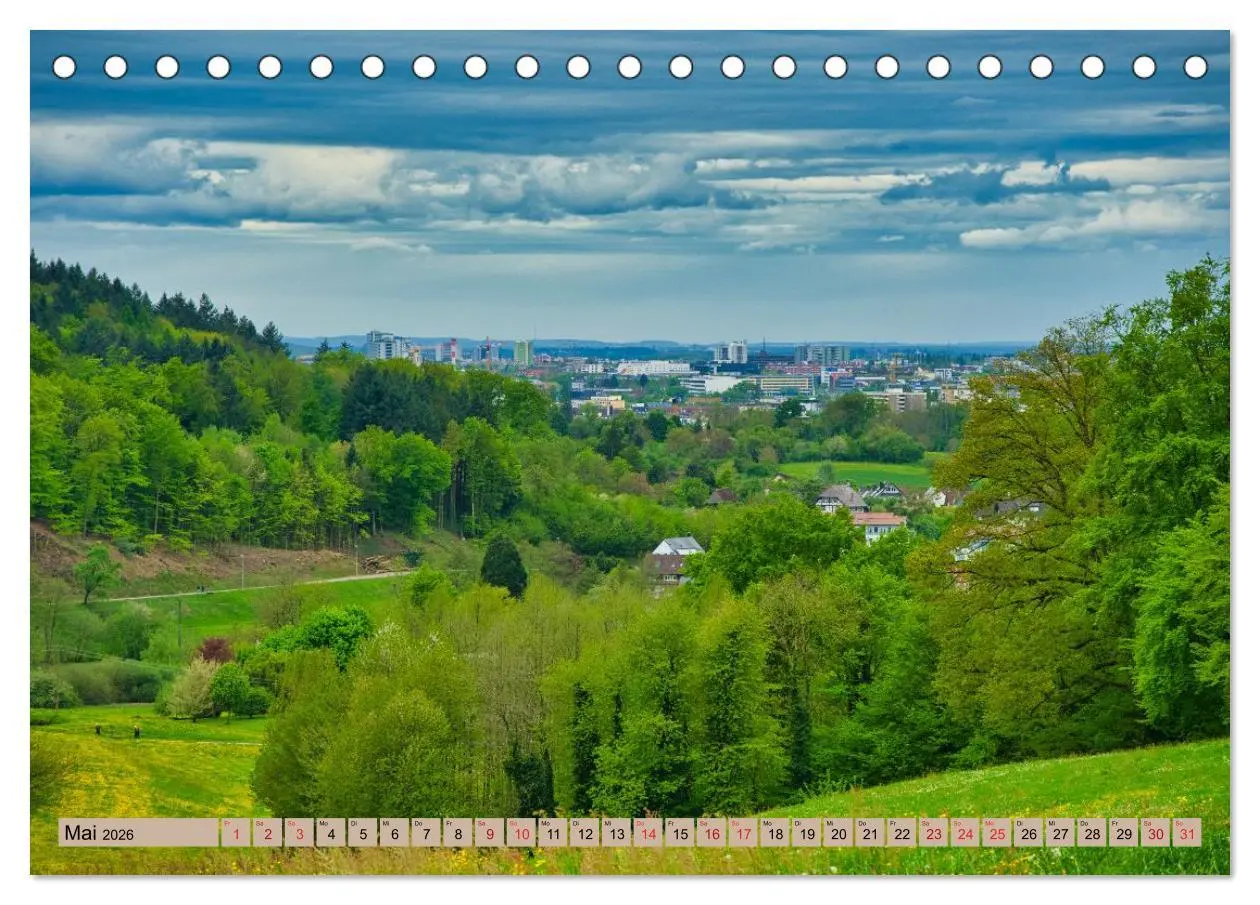 Bild: 9783457750360 | Freiburg Regio (Tischkalender 2026 DIN A5 quer), CALVENDO...