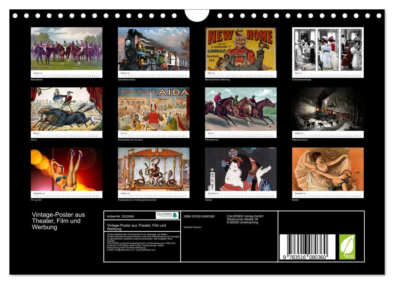Bild: 9783516080360 | Vintage-Poster aus Theater, Film und Werbung (Wandkalender 2026 DIN...