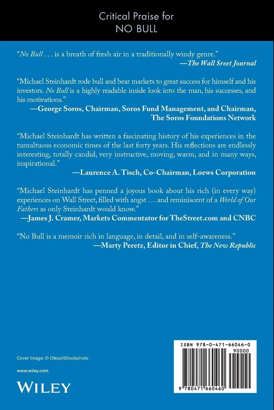 Rückseite: 9780471660460 | No Bull | My Life in and Out of Markets | Michael Steinhardt | Buch