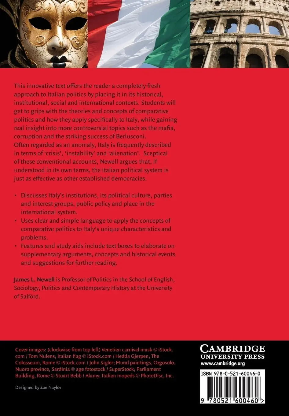 Rückseite: 9780521600460 | The Politics of Italy | Governance in a Normal Country | Newell | Buch